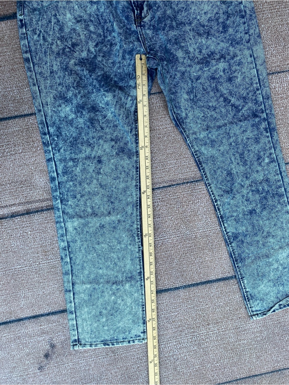 Crunch denim 40x32 stonewash acid wash cowboy fit rodeo jeans - Picture 5 of 6
